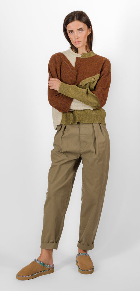 MOSCHINO GREEN TROUSERS