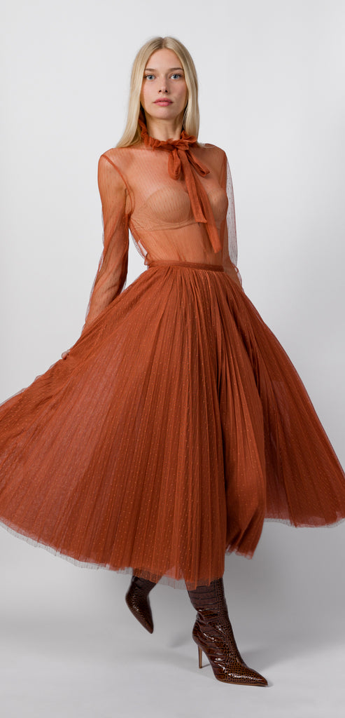 PHILOSOPHY BY LORENZO SERAFINI POIS TULLE SKIRT