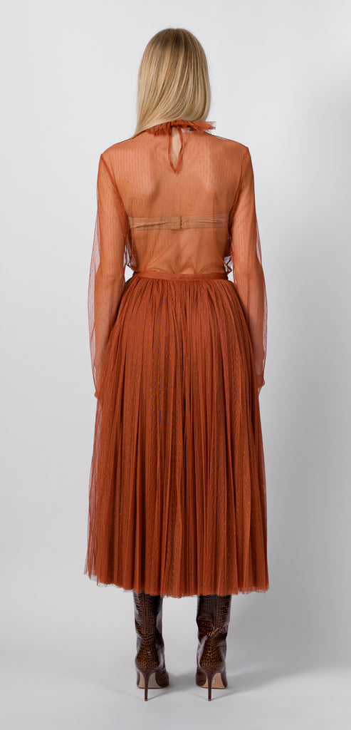 PHILOSOPHY BY LORENZO SERAFINI POIS TULLE SHIRT