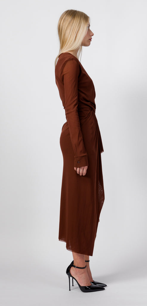 PHILOSOPHY BY LORENZO SERAFINI DRESS IN STRETCH TULLE