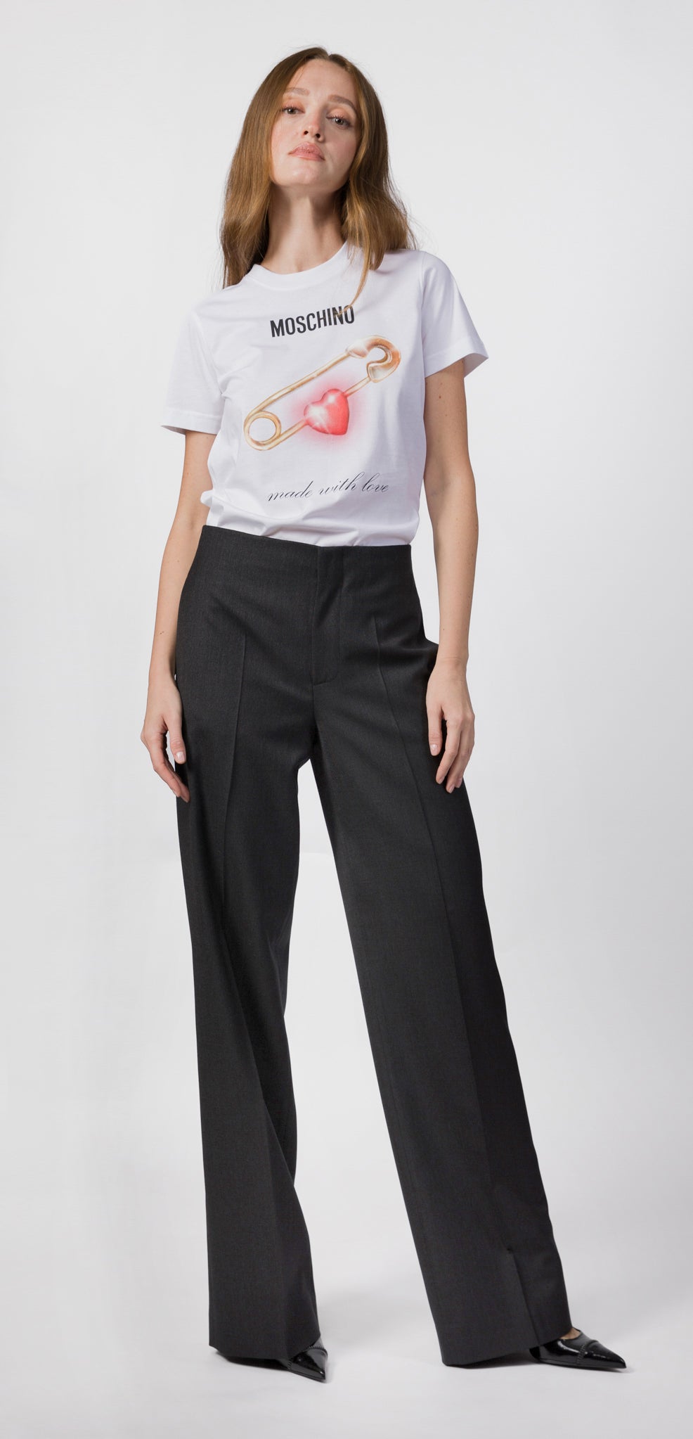 パンツ MOSCHINO COUTURE Woman Pants Grey 03380528 1485 30068280VL_12_f.jpg