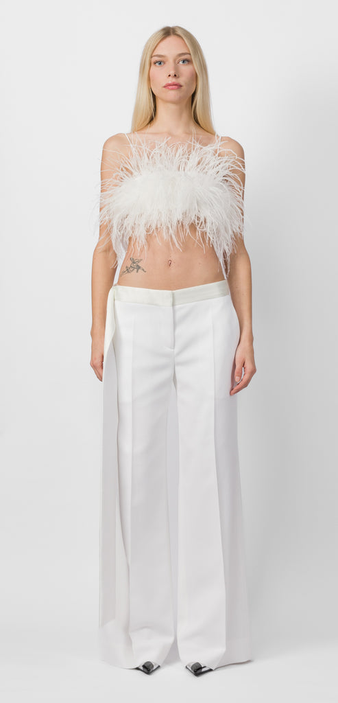 VICTORIA BECKHAM PANTALONE AVORIO