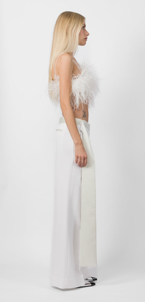 VICTORIA BECKHAM PANTALONE AVORIO