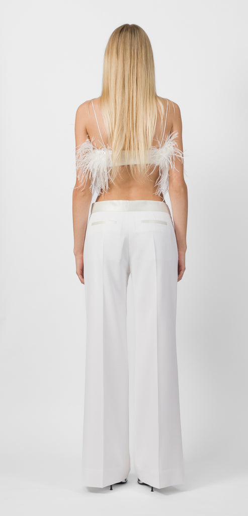VICTORIA BECKHAM PANTALONE AVORIO