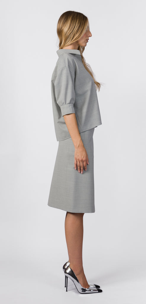 PHILOSOPHY BY LORENZO SERAFINI SHORT GREY SHIRT