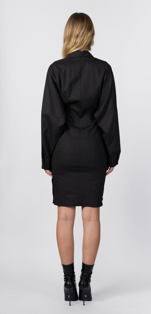 PHILOSOPHY BY LORENZO SERAFINI WOOL DRESS
