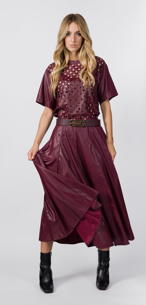 SUOLI BURGUNDY T-SHIRT