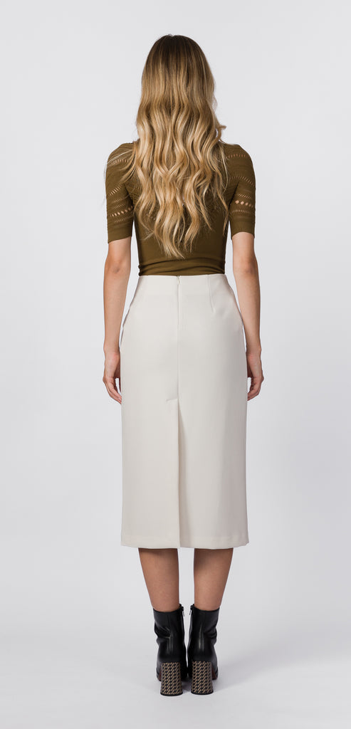 SUOLI CREAM COLOURED SKIRT
