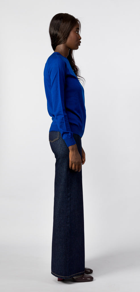 TRUE AVENUE MAGLIONE VERA ROYAL BLU