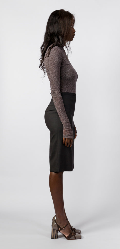 PHILOSOPHY BY LORENZO SERAFINI GREY SKIRT