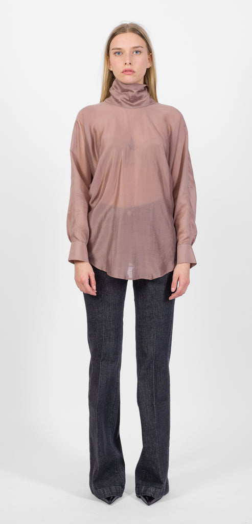 MERCI ITALIA CAMICIA FLUIDA MALVA