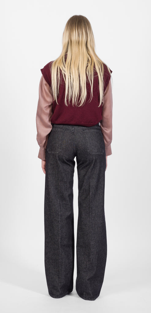 MERCI ITALIA GILET BORDEAUX