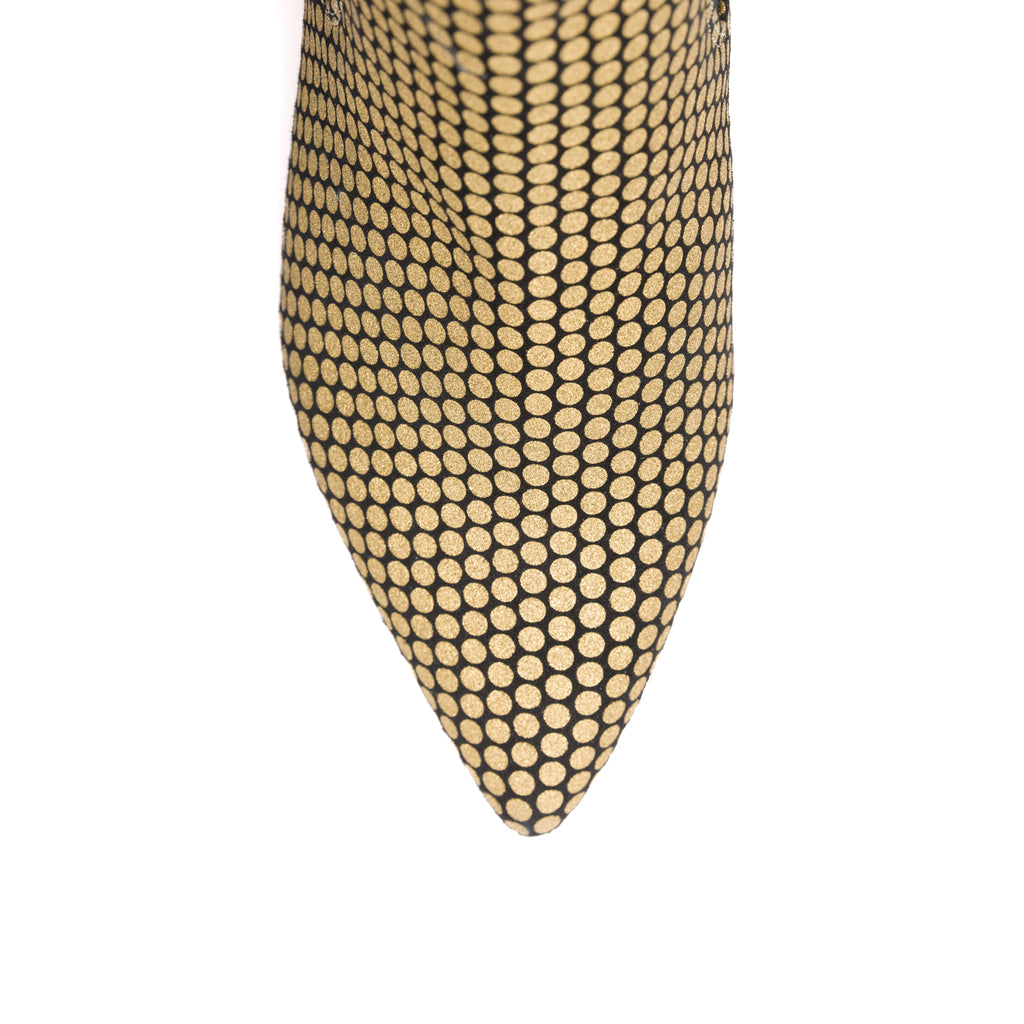 CHIE MIHARA HELIX GOLD BOOTIE