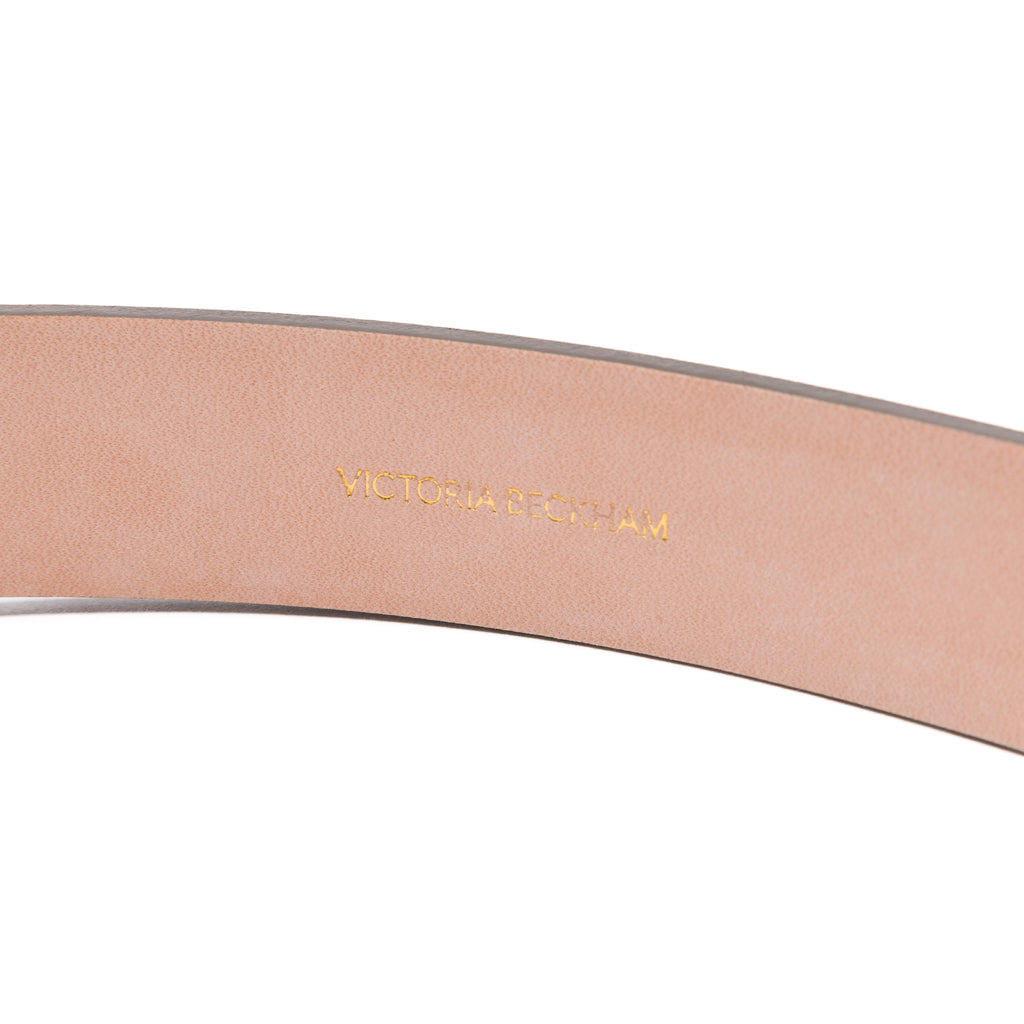 VICTORIA BECKHAM CINTURA DORIAN TONALE IN CIOCCOLATO SCURO