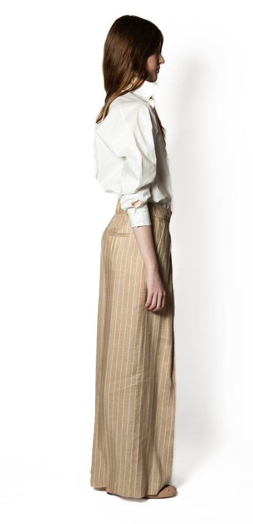 PESERICO EASY STRIPED TROUSERS