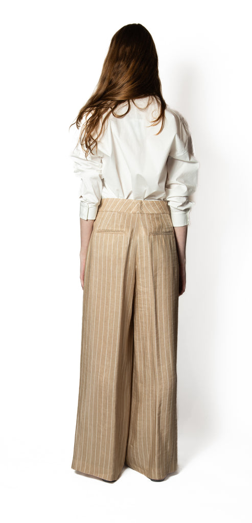 PESERICO EASY STRIPED TROUSERS