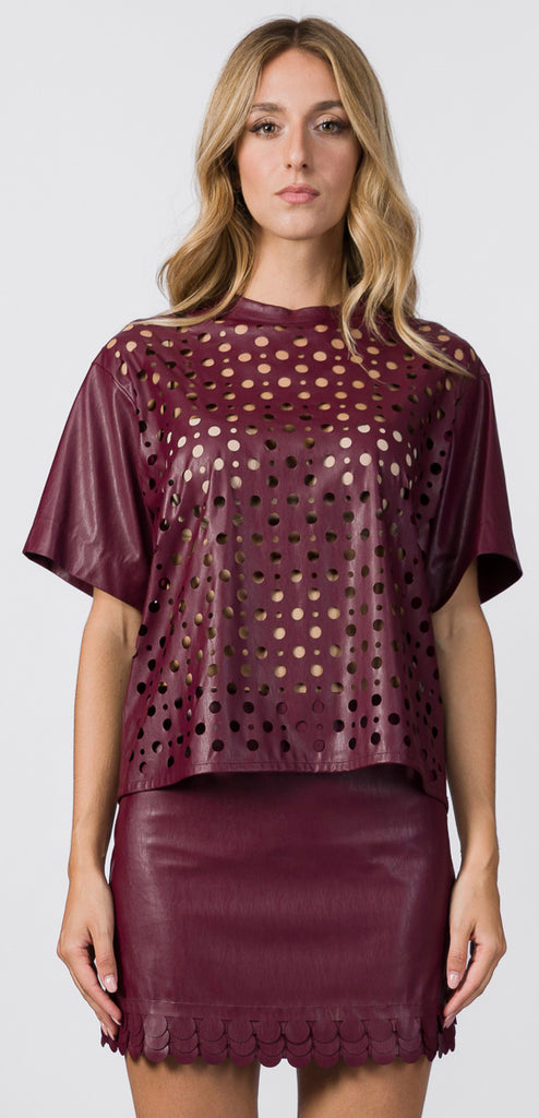 SUOLI BURGUNDY T-SHIRT