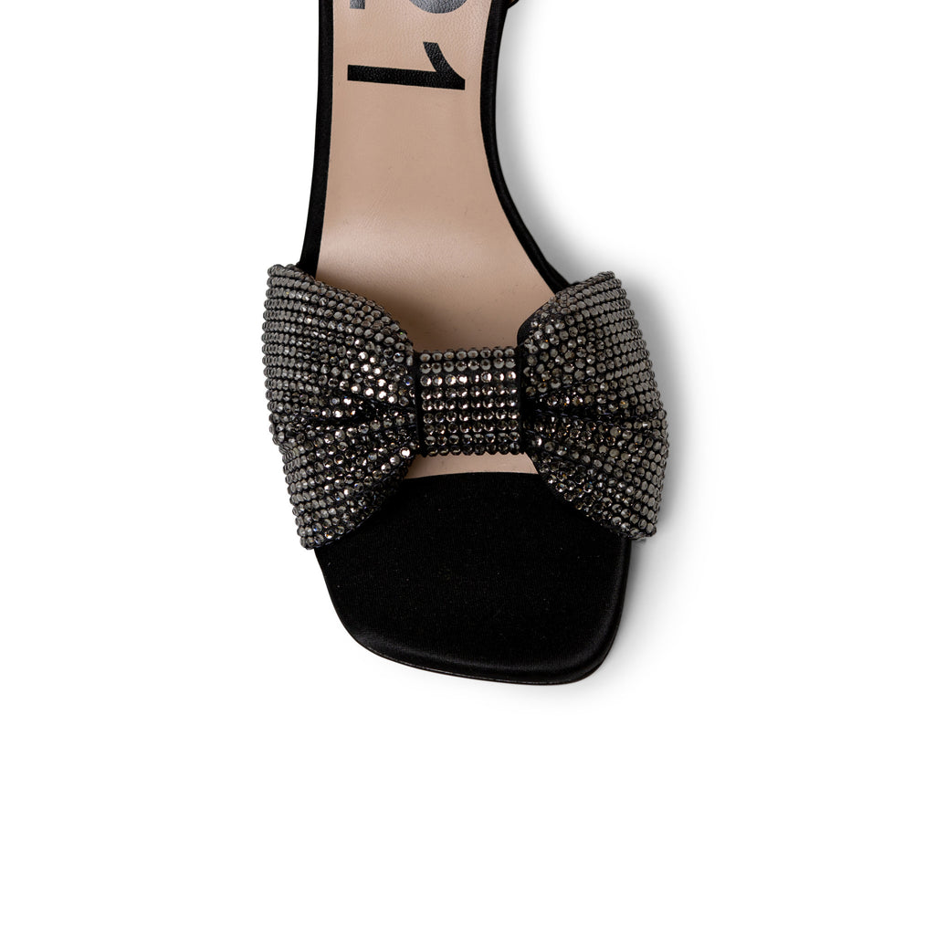 N°21 SANDALS WITH BOW AND CRYSTALS